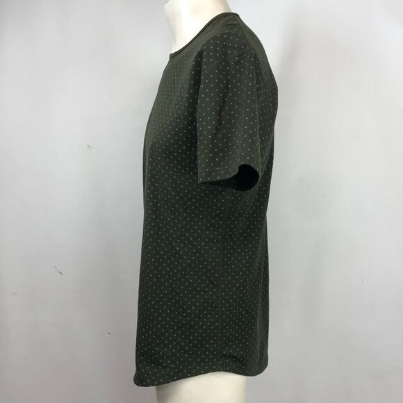 BYLT -  MEN'S MEDIUM -OLIVE SHORT SLEEVE CREW NECK COTTON BLEND TEE - Picture 6 of 7